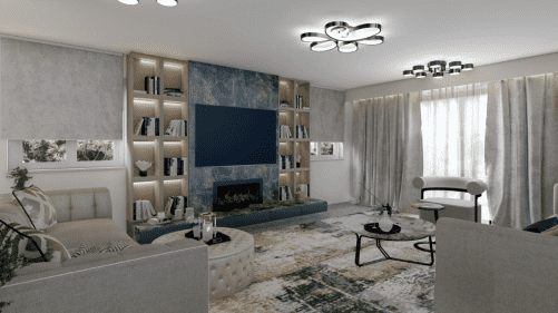 Interior design London planning package with 3D room design by Oraanj Interior Design