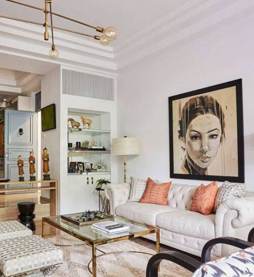 Stylish living room in Harrow with a modern aesthetic, featuring elegant decor and artistic accents by Oraanj Interior Design. Stylish living room in Harrow with a modern aesthetic, featuring elegant decor and artistic accents by Oraanj Interior Design.